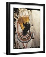 Limestone Blocks Painted with Reliefs Depicting God Amun-Min-null-Framed Giclee Print