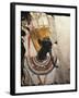 Limestone Blocks Painted with Reliefs Depicting God Amun-Min-null-Framed Giclee Print