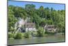 Limestone buildings, along Seine River, Normandy, France-Lisa S. Engelbrecht-Mounted Photographic Print