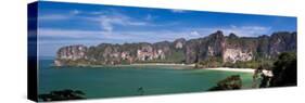 Limestone Cliffs and West Rai Leh Beach, Laem Phra Nang Peninsula, Krabi Province, Thailand-Michele Falzone-Stretched Canvas