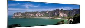 Limestone Cliffs and West Rai Leh Beach, Laem Phra Nang Peninsula, Krabi Province, Thailand-Michele Falzone-Mounted Photographic Print