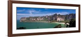 Limestone Cliffs and West Rai Leh Beach, Laem Phra Nang Peninsula, Krabi Province, Thailand-Michele Falzone-Framed Photographic Print