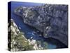 Limestone Cliffs, Calanques, Provence, France-Art Wolfe-Stretched Canvas