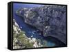 Limestone Cliffs, Calanques, Provence, France-Art Wolfe-Framed Stretched Canvas