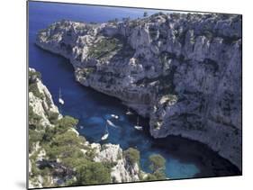 Limestone Cliffs, Calanques, Provence, France-Art Wolfe-Mounted Photographic Print