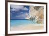 Limestone Cliffs Towering Above Turquoise Sea, Navagio Bay, Anafonitria-Ruth Tomlinson-Framed Photographic Print