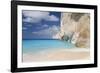 Limestone Cliffs Towering Above Turquoise Sea, Navagio Bay, Anafonitria-Ruth Tomlinson-Framed Photographic Print