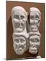 Limestone Cut Off Heads, from Oppidum at Entremont-null-Mounted Giclee Print