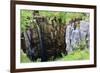 Limestone Formations and Waterfall at Buttertubs on the Pass from Wensleydale to Swaldale-Mark Sunderland-Framed Photographic Print