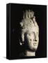 Limestone Head of Cleopatra I or II-null-Framed Stretched Canvas