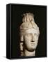 Limestone Head of Cleopatra I or II-null-Framed Stretched Canvas