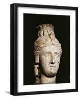 Limestone Head of Cleopatra I or II-null-Framed Giclee Print