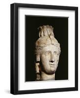 Limestone Head of Cleopatra I or II-null-Framed Giclee Print