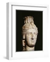 Limestone Head of Cleopatra I or II-null-Framed Giclee Print