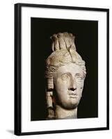 Limestone Head of Cleopatra I or II-null-Framed Giclee Print
