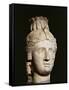 Limestone Head of Cleopatra I or II-null-Framed Stretched Canvas