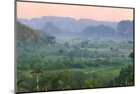 Limestone Hill, Farmland, Vinales Valley, UNESCO World Heritage Site, Cuba-Keren Su-Mounted Photographic Print