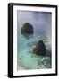 Limestone Islands Surrounded by a Coral Reef in Raja Ampat-Stocktrek Images-Framed Photographic Print