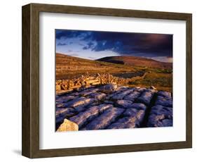 Limestone Landscape of the Burren Near Fanore, Burren, County Clare, Ireland-Gareth McCormack-Framed Photographic Print