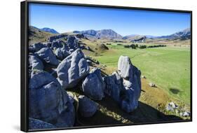 Limestone Outcrops on Castle Hill, Canterbury, South Island, New Zealand, Pacific-Michael-Framed Photographic Print