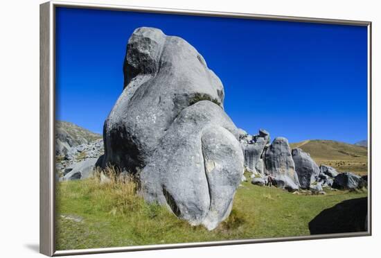 Limestone Outcrops on Castle Hill, Canterbury, South Island, New Zealand, Pacific-Michael-Framed Photographic Print