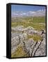 Limestone Pavement and Dry Stone Wall Above Settle, Yorkshire Dales National Park, England-Neale Clark-Framed Stretched Canvas