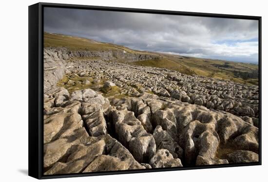 Limestone Pavement, Yorkshire-Bob Gibbons-Framed Stretched Canvas