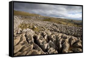 Limestone Pavement, Yorkshire-Bob Gibbons-Framed Stretched Canvas