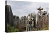 Limestone Pinnacles in Shilin, Stone Forest, at Lunan, Yunnan, China, Asia-Bruno Morandi-Stretched Canvas