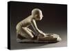Limestone Statue of Baker at Work-null-Stretched Canvas
