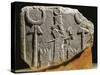 Limestone Stela Depicting the Moon God Sin-null-Stretched Canvas