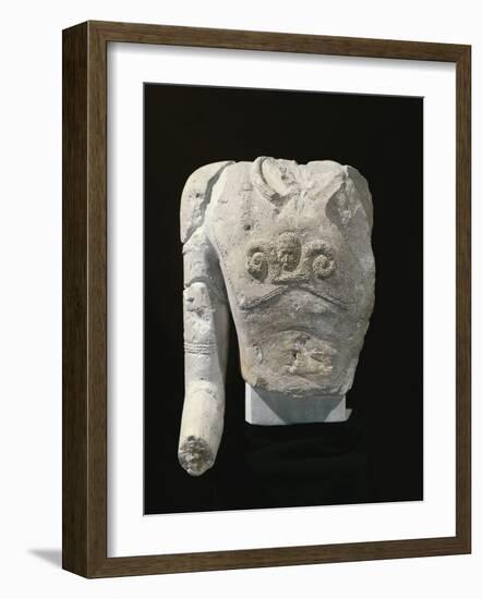 Limestone Torso of a Warrior, from Entremont-null-Framed Giclee Print