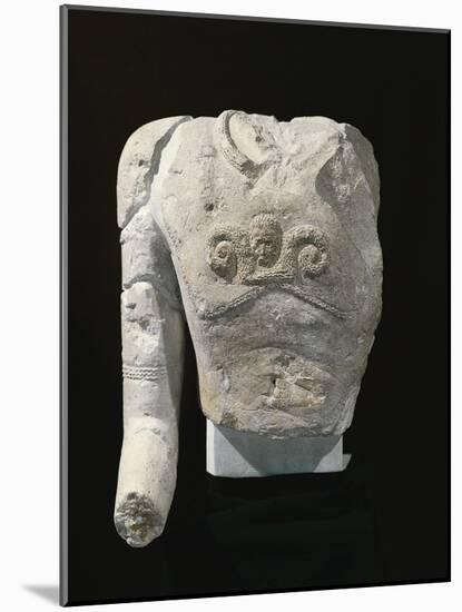 Limestone Torso of a Warrior, from Entremont-null-Mounted Giclee Print