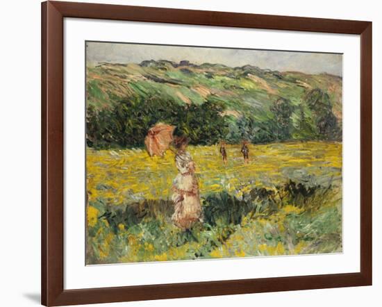 Limetz Meadow, 1887-Claude Monet-Framed Giclee Print