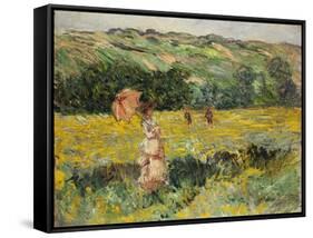 Limetz Meadow, 1887-Claude Monet-Framed Stretched Canvas