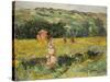 Limetz Meadow, 1887-Claude Monet-Stretched Canvas