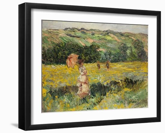 Limetz Meadow, 1887-Claude Monet-Framed Giclee Print