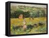 Limetz Meadow, 1887-Claude Monet-Framed Stretched Canvas