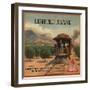 Limited Brand - California - Citrus Crate Label-Lantern Press-Framed Art Print