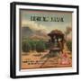 Limited Brand - California - Citrus Crate Label-Lantern Press-Framed Art Print