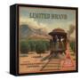 Limited Brand - California - Citrus Crate Label-Lantern Press-Framed Stretched Canvas