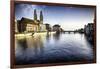 Limmat River with Grossmunster Churc, Zurich-George Oze-Framed Photographic Print