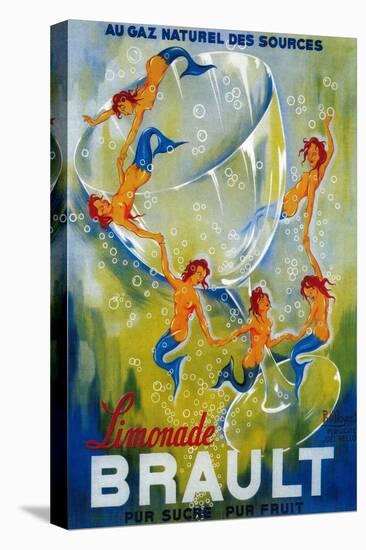 Limonade Brault Vintage Poster - Europe-Lantern Press-Stretched Canvas