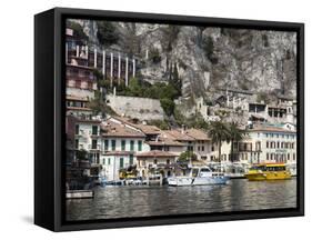 Limone Del Garda, Lake Garda, Lombardy, Italian Lakes, Italy, Europe-Sergio Pitamitz-Framed Stretched Canvas