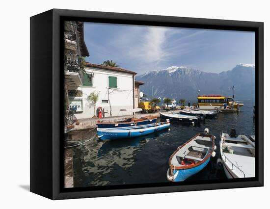 Limone Del Garda, Lake Garda, Lombardy, Italian Lakes, Italy, Europe-Sergio Pitamitz-Framed Stretched Canvas