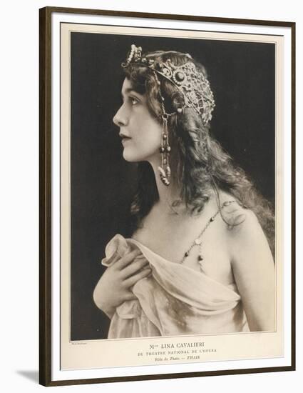 Lina Cavalieri Italian Singer as Thais-null-Framed Premium Giclee Print