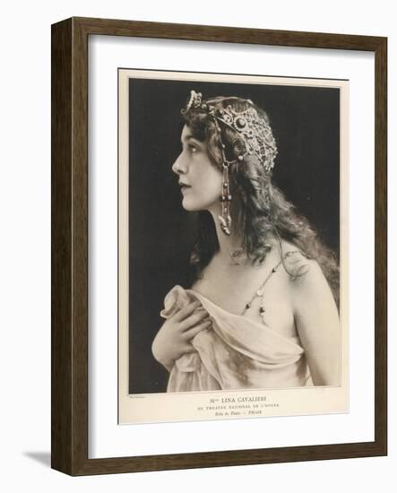 Lina Cavalieri Italian Singer as Thais-null-Framed Art Print