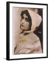 Lina Cavalieri Italian Singer Wearing a Bonnet-null-Framed Photographic Print
