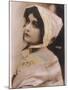 Lina Cavalieri Italian Singer Wearing a Bonnet-null-Mounted Photographic Print