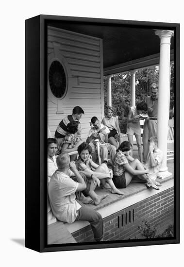 Lina Mccarroll Hosts 15 Visitors During Hospitality Weekend, Warrenton, North Carolina, 1951-Lisa Larsen-Framed Stretched Canvas